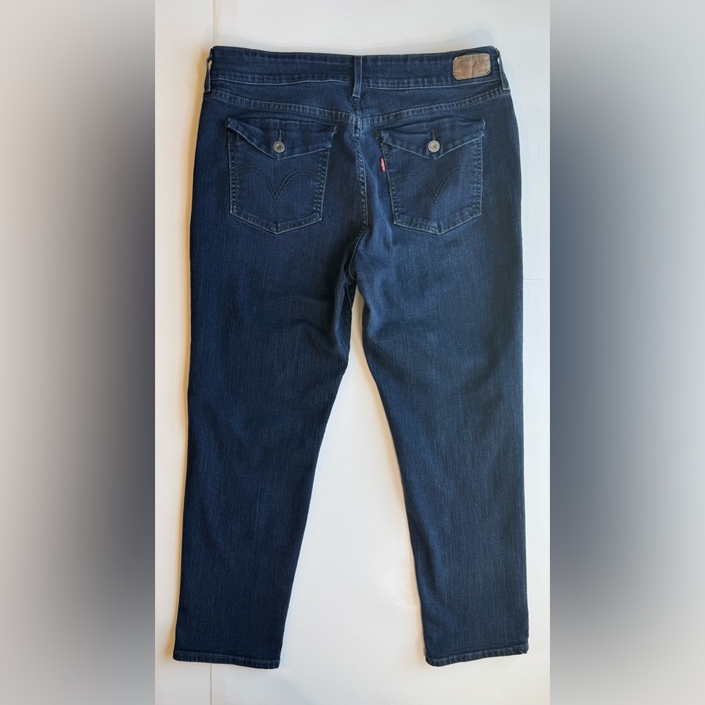 Levi's Women's Midrise Ankle Skinny Midnight Blue Jeans Size 16